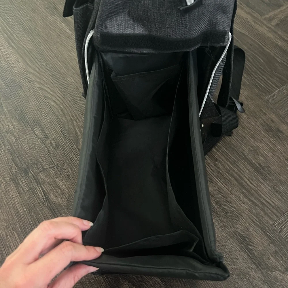 Baby Brezza Lucia Backpack Diaper Travel Cooler Bag Grey